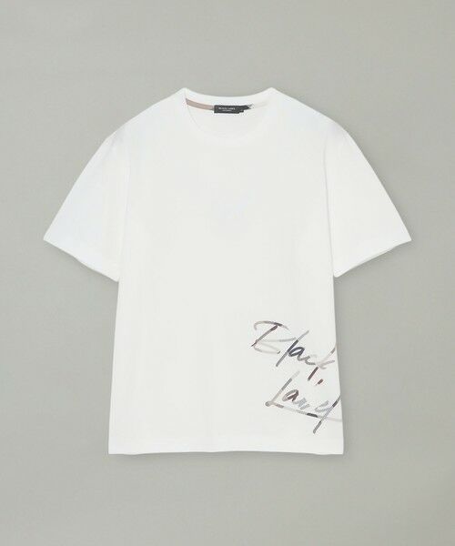 BLUE LABEL / BLACK LABEL CRESTBRIDGE / ブルーレーベル / ブラックレーベル・クレストブリッジ  カットソー | 【一部店舗限定】チェックコンビロゴグラフィックTシャツ | 詳細4