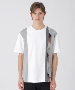 BLUE LABEL / BLACK LABEL CRESTBRIDGE / ブルーレーベル / ブラックレーベル・クレストブリッジ  カットソー | 【一部店舗限定】ストライプパッチワークTシャツ