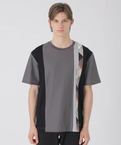BLUE LABEL / BLACK LABEL CRESTBRIDGE / ブルーレーベル / ブラックレーベル・クレストブリッジ  カットソー | 【一部店舗限定】ストライプパッチワークTシャツ