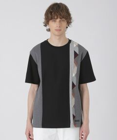 BLUE LABEL / BLACK LABEL CRESTBRIDGE / ブルーレーベル / ブラックレーベル・クレストブリッジ  カットソー | 【一部店舗限定】ストライプパッチワークTシャツ