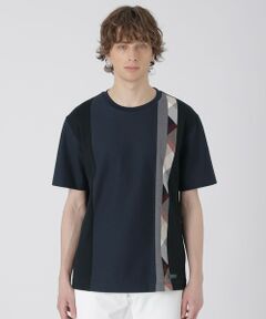 BLUE LABEL / BLACK LABEL CRESTBRIDGE / ブルーレーベル / ブラックレーベル・クレストブリッジ  カットソー | 【一部店舗限定】ストライプパッチワークTシャツ