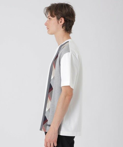 BLUE LABEL / BLACK LABEL CRESTBRIDGE / ブルーレーベル / ブラックレーベル・クレストブリッジ カットソー | 【一部店舗限定】ストライプパッチワークTシャツ | 詳細2