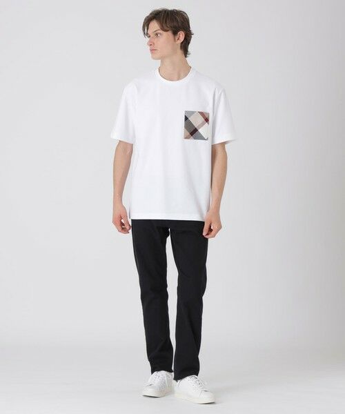 BLUE LABEL / BLACK LABEL CRESTBRIDGE / ブルーレーベル / ブラックレーベル・クレストブリッジ  カットソー | 【一部店舗限定】クレストブリッジチェックポケットTシャツ | 詳細1