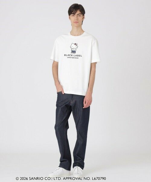 BLUE LABEL / BLACK LABEL CRESTBRIDGE / ブルーレーベル / ブラックレーベル・クレストブリッジ  カットソー | 【ハローキティコラボ】クレストブリッジデニムキティTシャツ | 詳細1