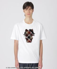 BLUE LABEL / BLACK LABEL CRESTBRIDGE / ブルーレーベル / ブラックレーベル・クレストブリッジ  カットソー | 【ハローキティコラボ】クレストブリッジチェックシルエットキティTシャツ