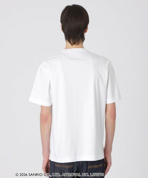 BLUE LABEL / BLACK LABEL CRESTBRIDGE / ブルーレーベル / ブラックレーベル・クレストブリッジ  カットソー | 【ハローキティコラボ】クレストブリッジチェックシルエットキティTシャツ | 詳細3