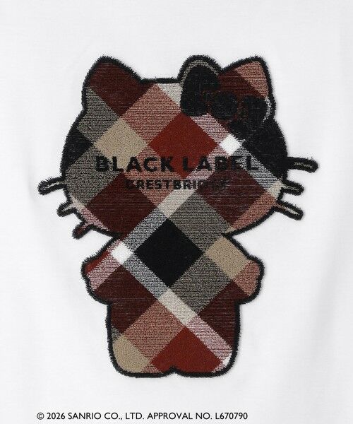 BLUE LABEL / BLACK LABEL CRESTBRIDGE / ブルーレーベル / ブラックレーベル・クレストブリッジ  カットソー | 【ハローキティコラボ】クレストブリッジチェックシルエットキティTシャツ | 詳細4