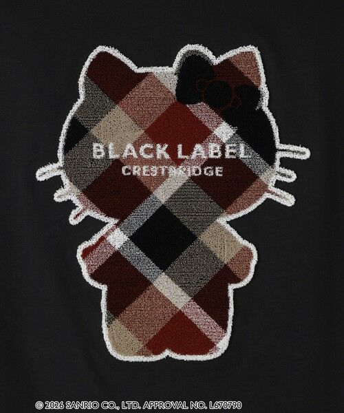 BLUE LABEL / BLACK LABEL CRESTBRIDGE / ブルーレーベル / ブラックレーベル・クレストブリッジ  カットソー | 【ハローキティコラボ】クレストブリッジチェックシルエットキティTシャツ | 詳細9