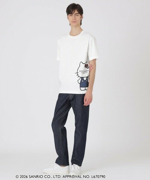 BLUE LABEL / BLACK LABEL CRESTBRIDGE / ブルーレーベル / ブラックレーベル・クレストブリッジ  カットソー | 【ハローキティコラボ】クレストブリッジピーキングキティTシャツ | 詳細1