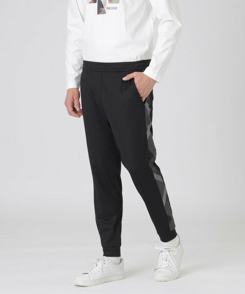 BLUE LABEL / BLACK LABEL CRESTBRIDGE / ブルーレーベル / ブラックレーベル・クレストブリッジ  その他パンツ | 【一部店舗限定】ツイルジャージートラックパンツ（ブラック）