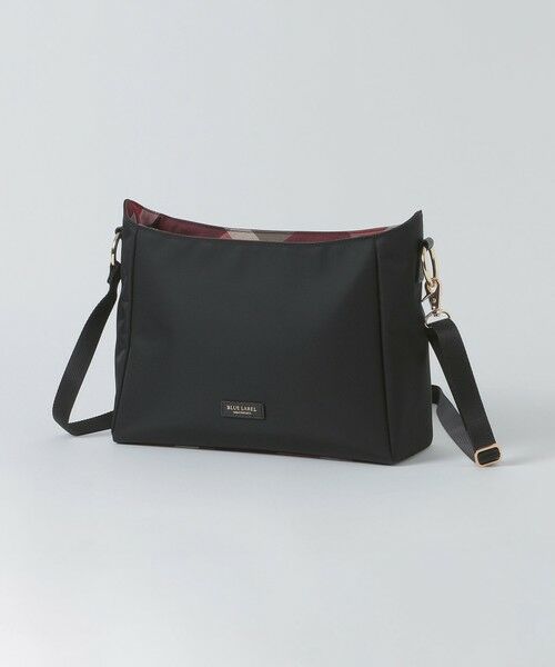 BLUE LABEL / BLACK LABEL CRESTBRIDGE / ブルーレーベル / ブラックレーベル・クレストブリッジ  ショルダーバッグ | 【一部店舗限定】パーシャルクレストブリッジチェックナイロンワンショルダー（ブラック）