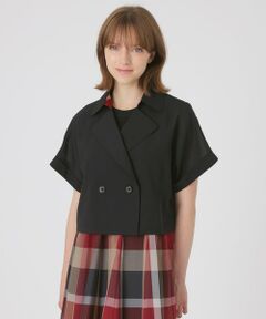 BLUE LABEL / BLACK LABEL CRESTBRIDGE / ブルーレーベル / ブラックレーベル・クレストブリッジ  その他アウター | 【接触冷感】【防シワ】シアーボイルショートジャケット
