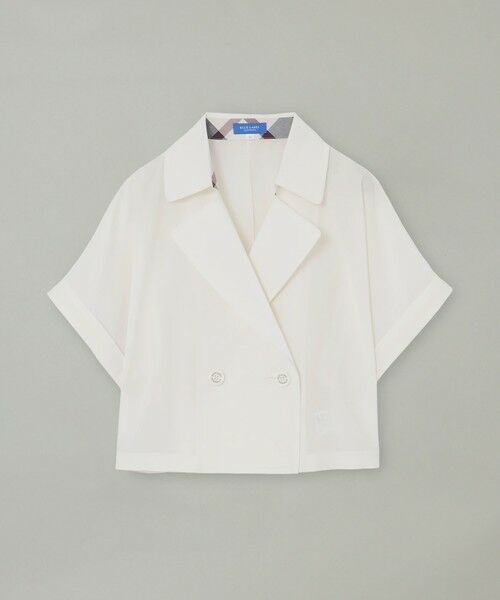 BLUE LABEL / BLACK LABEL CRESTBRIDGE / ブルーレーベル / ブラックレーベル・クレストブリッジ  その他アウター | 【接触冷感】【防シワ】シアーボイルショートジャケット | 詳細7