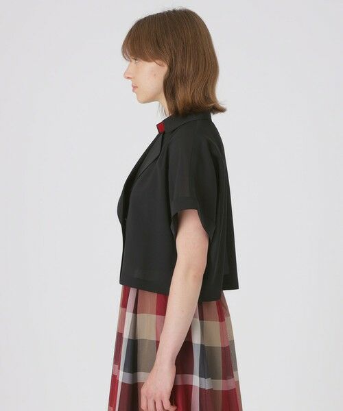 BLUE LABEL / BLACK LABEL CRESTBRIDGE / ブルーレーベル / ブラックレーベル・クレストブリッジ  その他アウター | 【接触冷感】【防シワ】シアーボイルショートジャケット | 詳細10