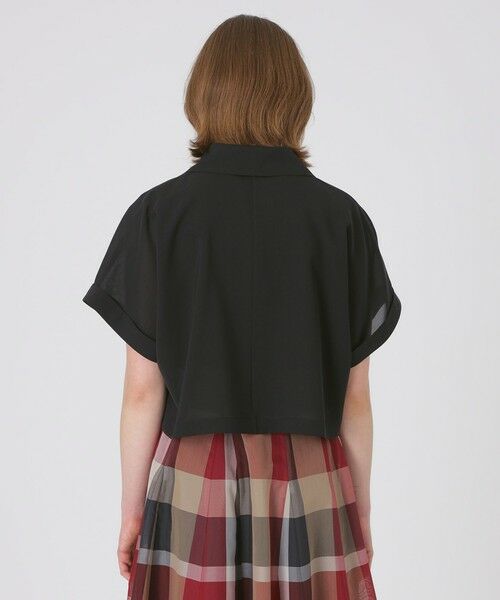 BLUE LABEL / BLACK LABEL CRESTBRIDGE / ブルーレーベル / ブラックレーベル・クレストブリッジ  その他アウター | 【接触冷感】【防シワ】シアーボイルショートジャケット | 詳細11