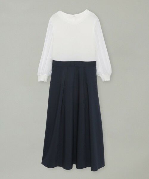 BLUE LABEL / BLACK LABEL CRESTBRIDGE / ブルーレーベル / ブラックレーベル・クレストブリッジ ドレス | シアースリーブニットドッキングドレス | 詳細8
