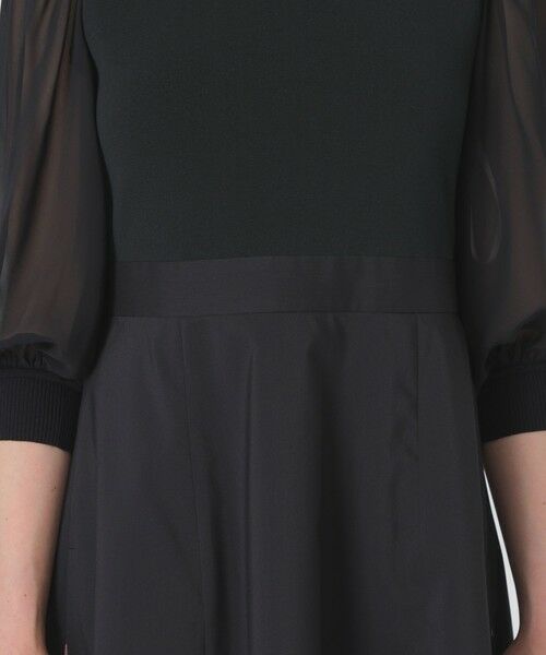 BLUE LABEL / BLACK LABEL CRESTBRIDGE / ブルーレーベル / ブラックレーベル・クレストブリッジ ドレス | シアースリーブニットドッキングドレス | 詳細11