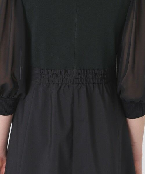 BLUE LABEL / BLACK LABEL CRESTBRIDGE / ブルーレーベル / ブラックレーベル・クレストブリッジ ドレス | シアースリーブニットドッキングドレス | 詳細12