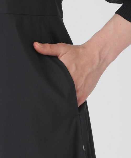 BLUE LABEL / BLACK LABEL CRESTBRIDGE / ブルーレーベル / ブラックレーベル・クレストブリッジ ドレス | シアースリーブニットドッキングドレス | 詳細14