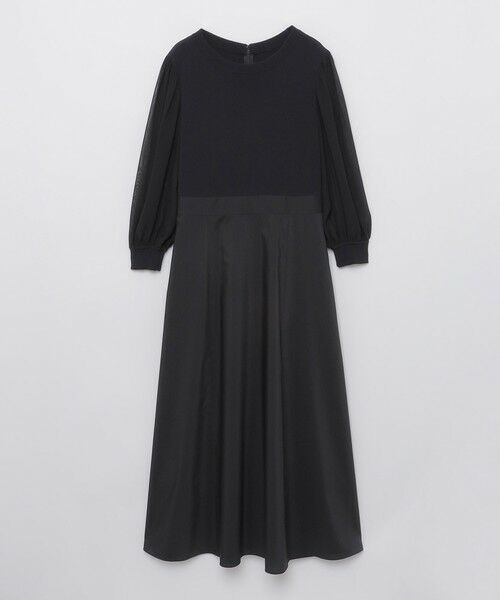 BLUE LABEL / BLACK LABEL CRESTBRIDGE / ブルーレーベル / ブラックレーベル・クレストブリッジ ドレス | シアースリーブニットドッキングドレス | 詳細16