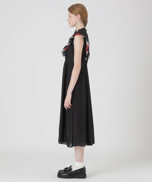 BLUE LABEL / BLACK LABEL CRESTBRIDGE / ブルーレーベル / ブラックレーベル・クレストブリッジ  ドレス | パーシャルチェックフリルスリーブドレス | 詳細1