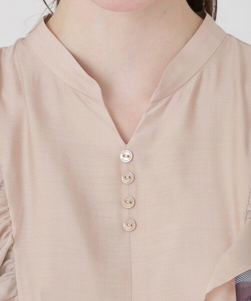 BLUE LABEL / BLACK LABEL CRESTBRIDGE / ブルーレーベル / ブラックレーベル・クレストブリッジ  ドレス | パーシャルチェックフリルスリーブドレス | 詳細12