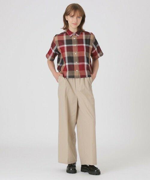 BLUE LABEL / BLACK LABEL CRESTBRIDGE / ブルーレーベル / ブラックレーベル・クレストブリッジ  シャツ・ブラウス | 【吸水速乾】【防シワ】クレストブリッジチェックカラミクロスブラウス | 詳細1