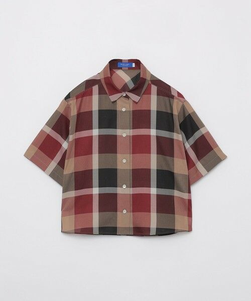 BLUE LABEL / BLACK LABEL CRESTBRIDGE / ブルーレーベル / ブラックレーベル・クレストブリッジ  シャツ・ブラウス | 【吸水速乾】【防シワ】クレストブリッジチェックカラミクロスブラウス | 詳細5