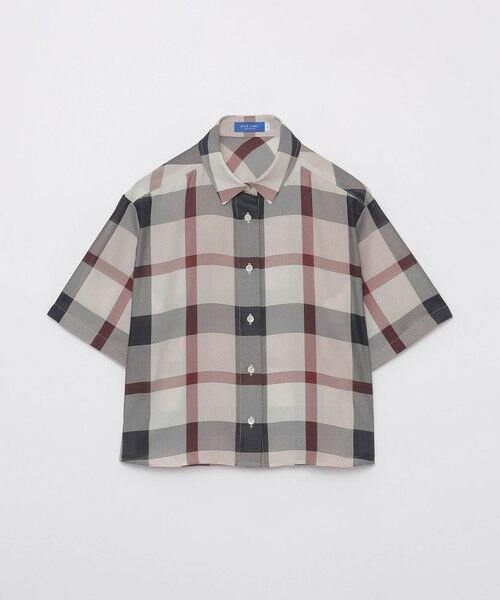 BLUE LABEL / BLACK LABEL CRESTBRIDGE / ブルーレーベル / ブラックレーベル・クレストブリッジ  シャツ・ブラウス | 【吸水速乾】【防シワ】クレストブリッジチェックカラミクロスブラウス | 詳細10