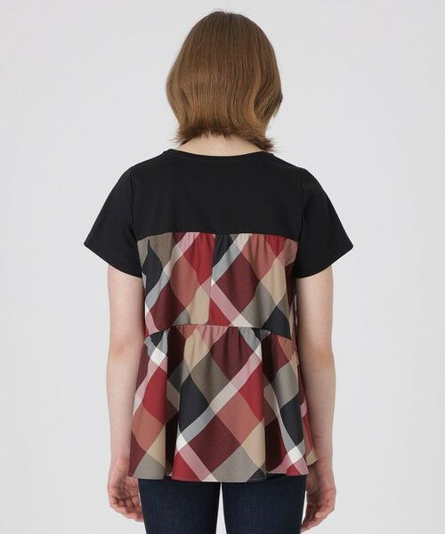 BLUE LABEL / BLACK LABEL CRESTBRIDGE / ブルーレーベル / ブラックレーベル・クレストブリッジ  カットソー | クレストブリッジチェックティアードコンビTシャツ | 詳細4