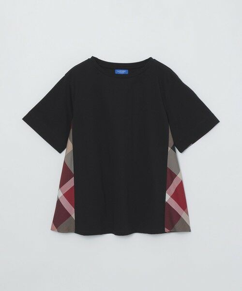 BLUE LABEL / BLACK LABEL CRESTBRIDGE / ブルーレーベル / ブラックレーベル・クレストブリッジ カットソー | プレーティングシルケット天竺サイドチェックTシャツ | 詳細12