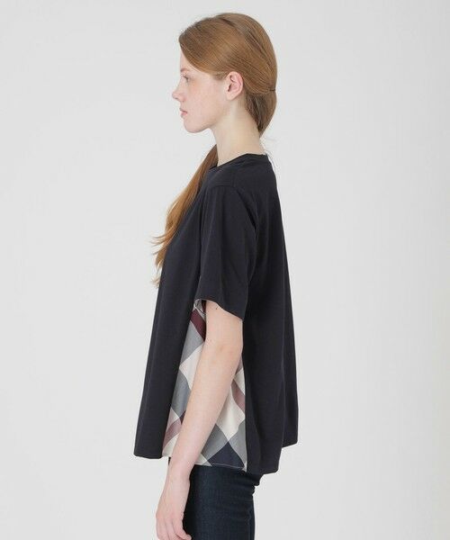 BLUE LABEL / BLACK LABEL CRESTBRIDGE / ブルーレーベル / ブラックレーベル・クレストブリッジ カットソー | プレーティングシルケット天竺サイドチェックTシャツ | 詳細15