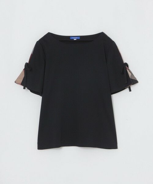 BLUE LABEL / BLACK LABEL CRESTBRIDGE / ブルーレーベル / ブラックレーベル・クレストブリッジ  カットソー | リボンスリーブカットソー（ブラック）