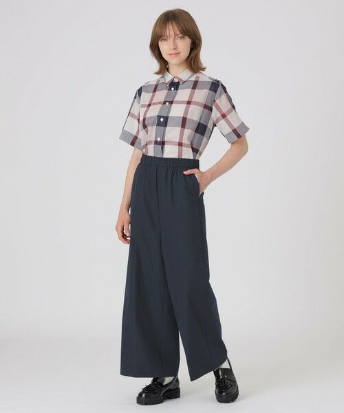 BLUE LABEL / BLACK LABEL CRESTBRIDGE / ブルーレーベル / ブラックレーベル・クレストブリッジ  その他パンツ | 【はっ水】【接触冷感】【UVカット】ストレッチプルーフクロスワイドパンツ | 詳細1