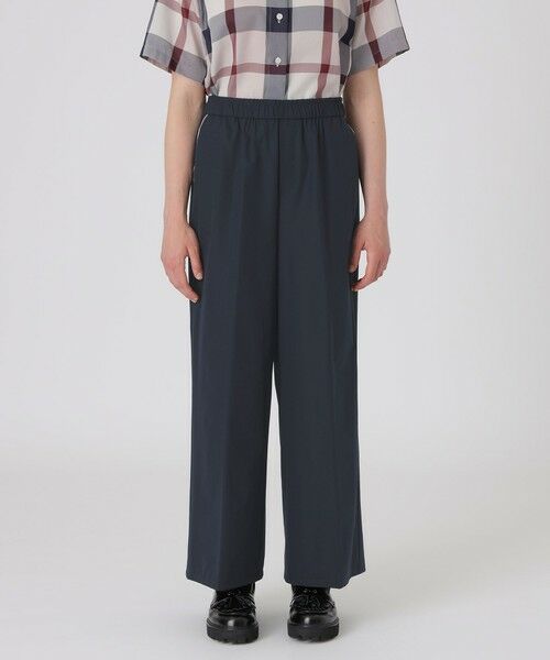 BLUE LABEL / BLACK LABEL CRESTBRIDGE / ブルーレーベル / ブラックレーベル・クレストブリッジ  その他パンツ | 【はっ水】【接触冷感】【UVカット】ストレッチプルーフクロスワイドパンツ（ネイビー3）
