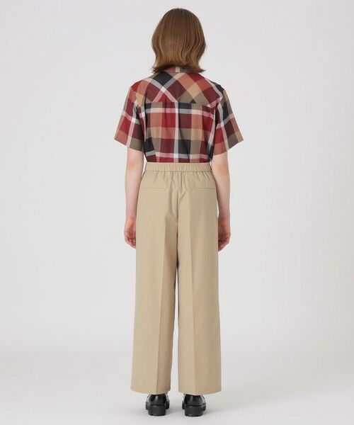 BLUE LABEL / BLACK LABEL CRESTBRIDGE / ブルーレーベル / ブラックレーベル・クレストブリッジ  その他パンツ | 【はっ水】【接触冷感】【UVカット】ストレッチプルーフクロスワイドパンツ | 詳細10