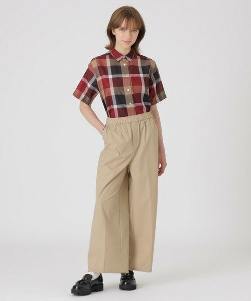 BLUE LABEL / BLACK LABEL CRESTBRIDGE / ブルーレーベル / ブラックレーベル・クレストブリッジ  その他パンツ | 【はっ水】【接触冷感】【UVカット】ストレッチプルーフクロスワイドパンツ | 詳細8