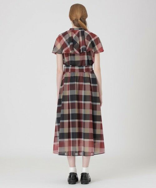 BLUE LABEL / BLACK LABEL CRESTBRIDGE / ブルーレーベル / ブラックレーベル・クレストブリッジ  ミニ・ひざ丈スカート | トリコットプリントチェックスカート | 詳細3