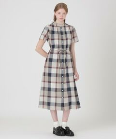 BLUE LABEL / BLACK LABEL CRESTBRIDGE / ブルーレーベル / ブラックレーベル・クレストブリッジ  ドレス | 【一部店舗限定】クレストブリッジチェックカラミクロスドレス