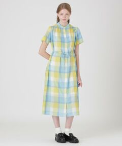 BLUE LABEL / BLACK LABEL CRESTBRIDGE / ブルーレーベル / ブラックレーベル・クレストブリッジ  ドレス | 【一部店舗限定】クレストブリッジチェックカラミクロスドレス