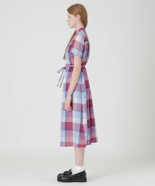 BLUE LABEL / BLACK LABEL CRESTBRIDGE / ブルーレーベル / ブラックレーベル・クレストブリッジ ドレス | 【一部店舗限定】クレストブリッジチェックカラミクロスドレス | 詳細1