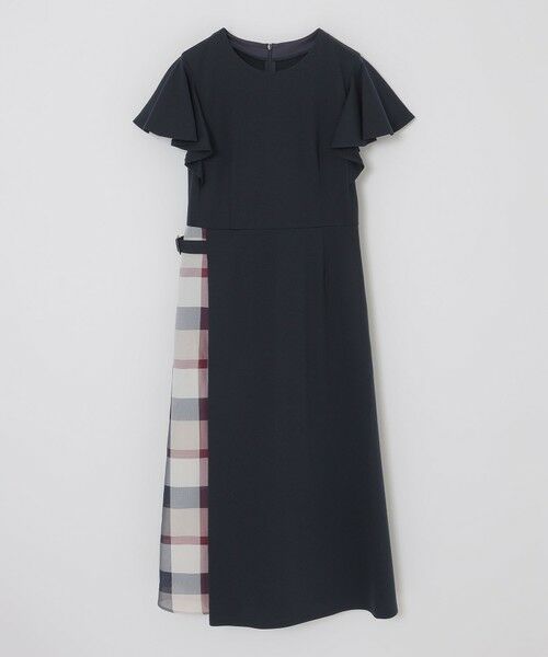 BLUE LABEL / BLACK LABEL CRESTBRIDGE / ブルーレーベル / ブラックレーベル・クレストブリッジ  ドレス | 【一部店舗限定】ハイゲージポンチパーシャルチェックドレス | 詳細20