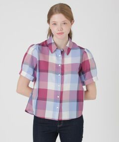 BLUE LABEL / BLACK LABEL CRESTBRIDGE / ブルーレーベル / ブラックレーベル・クレストブリッジ  シャツ・ブラウス | 【一部店舗限定】クレストブリッジチェックカラミクロスブラウス