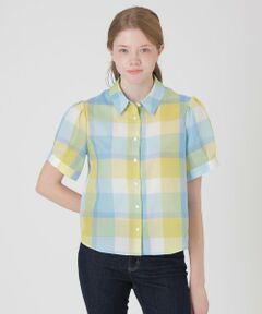BLUE LABEL / BLACK LABEL CRESTBRIDGE / ブルーレーベル / ブラックレーベル・クレストブリッジ  シャツ・ブラウス | 【一部店舗限定】クレストブリッジチェックカラミクロスブラウス