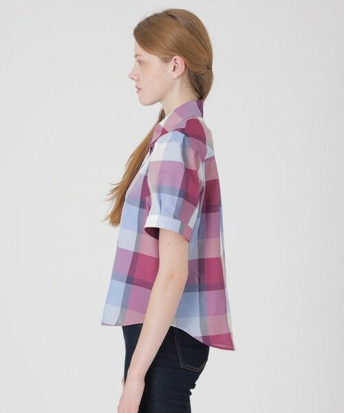 BLUE LABEL / BLACK LABEL CRESTBRIDGE / ブルーレーベル / ブラックレーベル・クレストブリッジ シャツ・ブラウス | 【一部店舗限定】クレストブリッジチェックカラミクロスブラウス | 詳細3