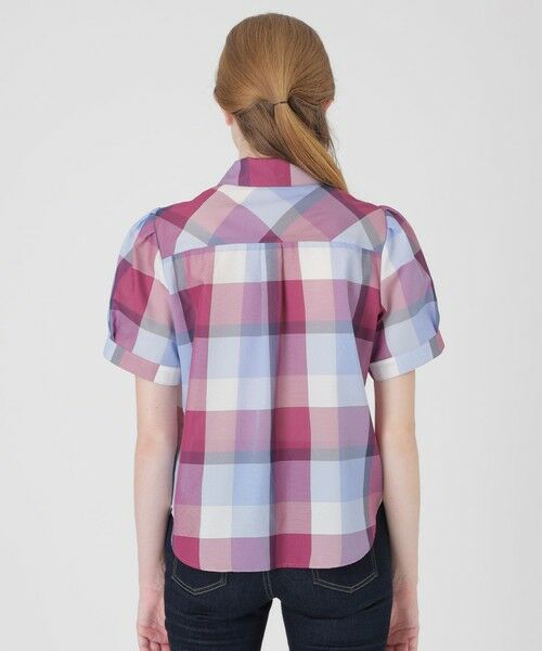 BLUE LABEL / BLACK LABEL CRESTBRIDGE / ブルーレーベル / ブラックレーベル・クレストブリッジ シャツ・ブラウス | 【一部店舗限定】クレストブリッジチェックカラミクロスブラウス | 詳細4