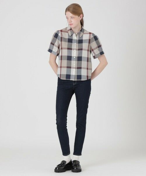 BLUE LABEL / BLACK LABEL CRESTBRIDGE / ブルーレーベル / ブラックレーベル・クレストブリッジ シャツ・ブラウス | 【一部店舗限定】クレストブリッジチェックカラミクロスブラウス | 詳細6