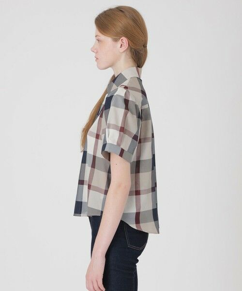 BLUE LABEL / BLACK LABEL CRESTBRIDGE / ブルーレーベル / ブラックレーベル・クレストブリッジ シャツ・ブラウス | 【一部店舗限定】クレストブリッジチェックカラミクロスブラウス | 詳細8