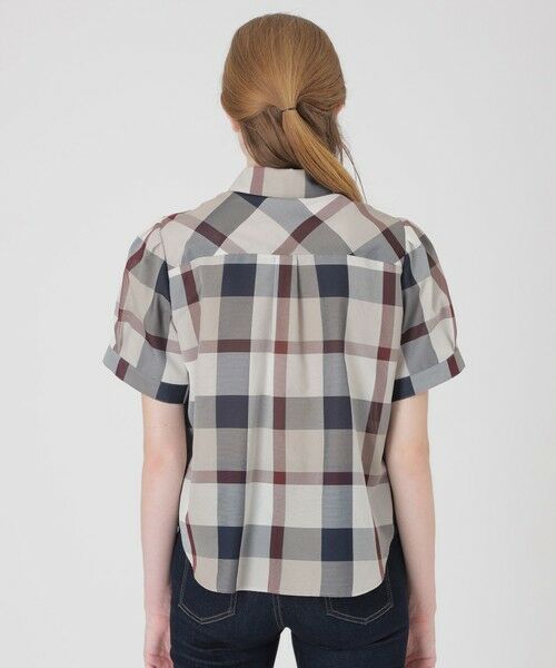 BLUE LABEL / BLACK LABEL CRESTBRIDGE / ブルーレーベル / ブラックレーベル・クレストブリッジ シャツ・ブラウス | 【一部店舗限定】クレストブリッジチェックカラミクロスブラウス | 詳細9