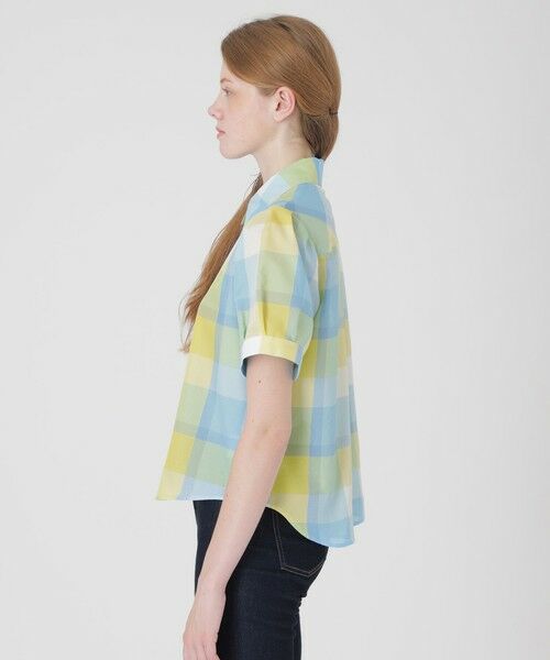 BLUE LABEL / BLACK LABEL CRESTBRIDGE / ブルーレーベル / ブラックレーベル・クレストブリッジ シャツ・ブラウス | 【一部店舗限定】クレストブリッジチェックカラミクロスブラウス | 詳細13